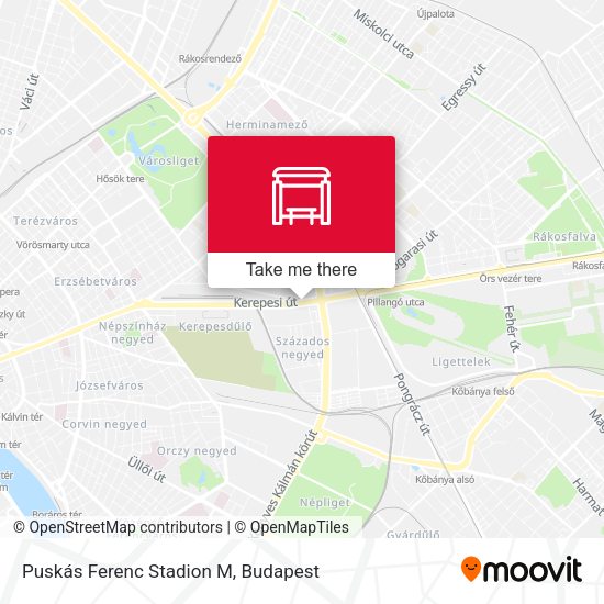 Puskás Ferenc Stadion M map