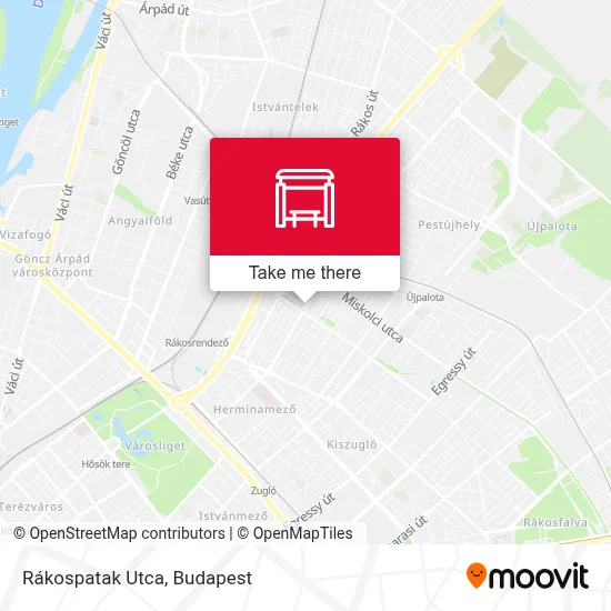 Rákospatak Utca map