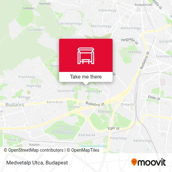 Medvetalp Utca map