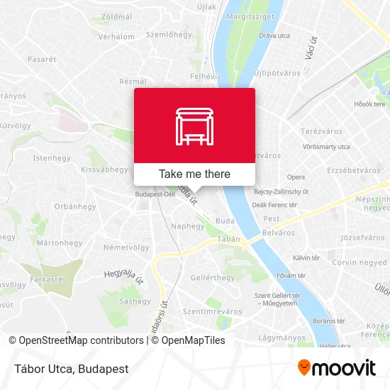 Tábor Utca map