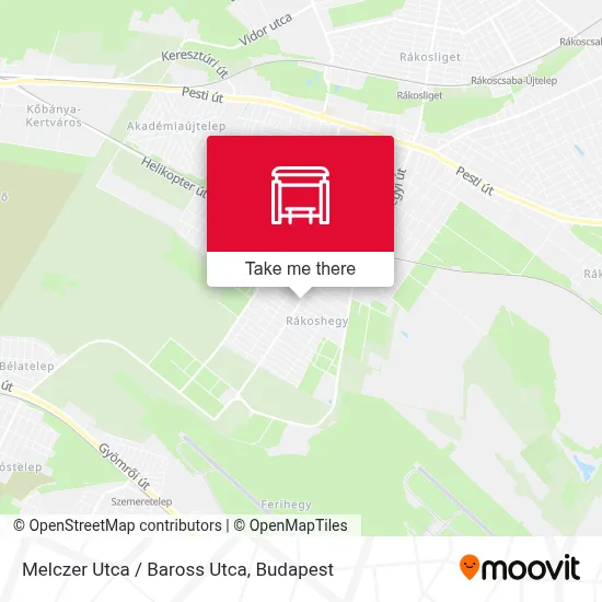 Melczer Utca / Baross Utca map