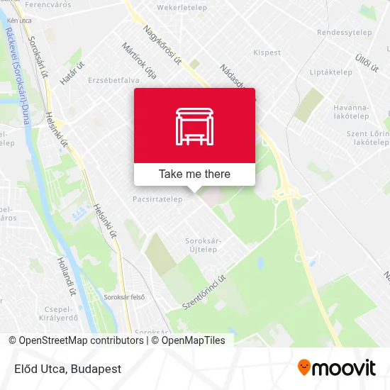 Előd Utca map