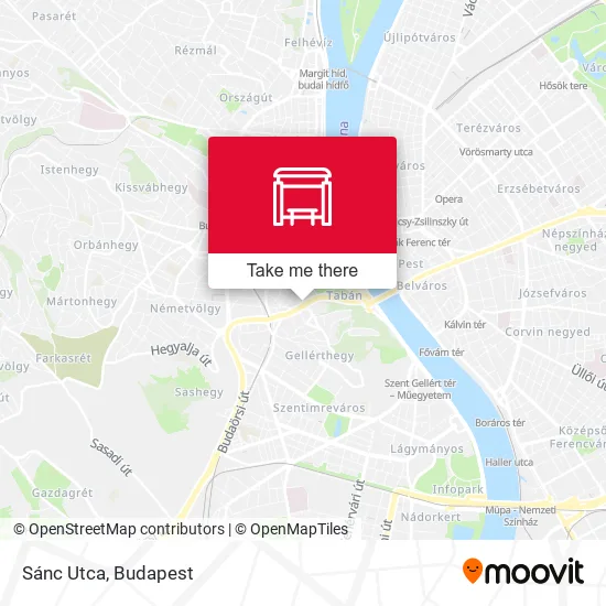 Sánc Utca map