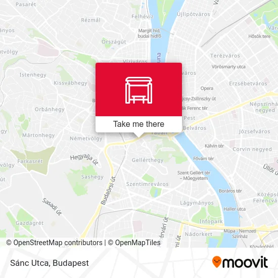Sánc Utca map