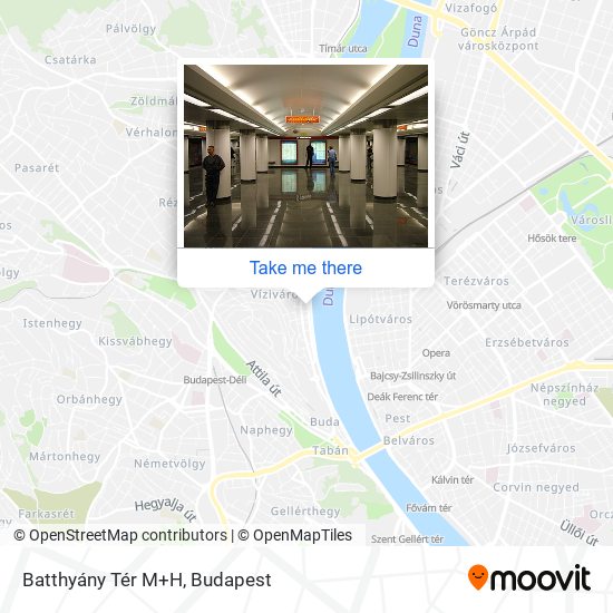 Batthyány Tér M+H map