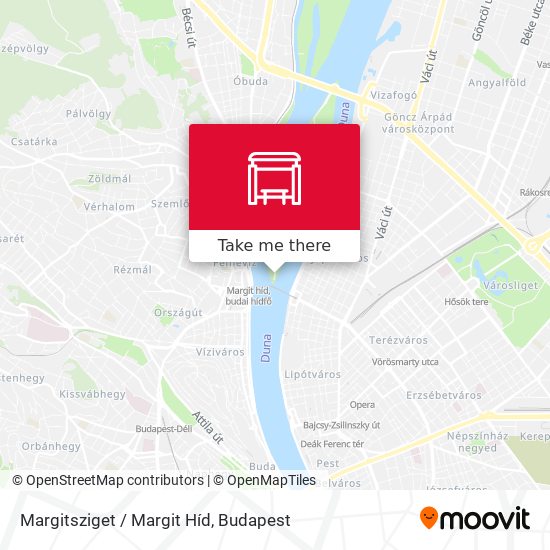 Margitsziget / Margit Híd map