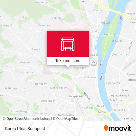 Garas Utca map
