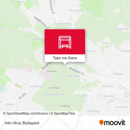 Irén Utca map