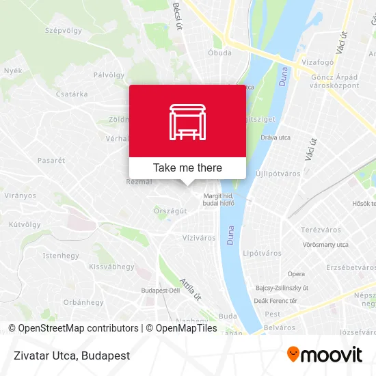Zivatar Utca map