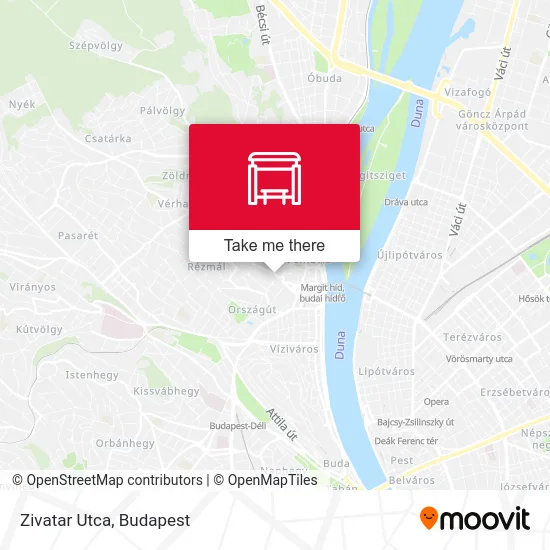 Zivatar Utca map
