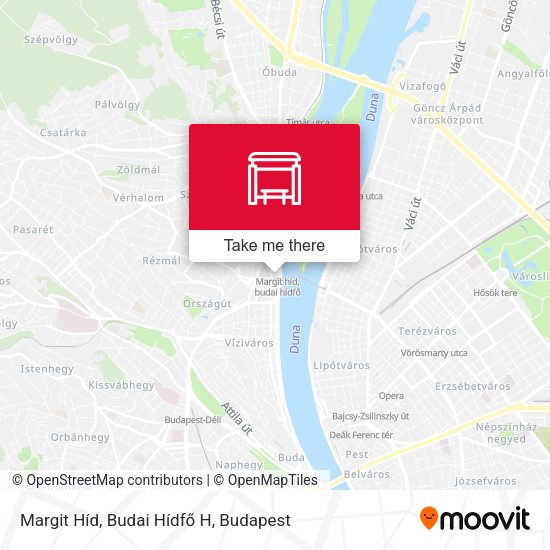 Margit Híd, Budai Hídfő H map