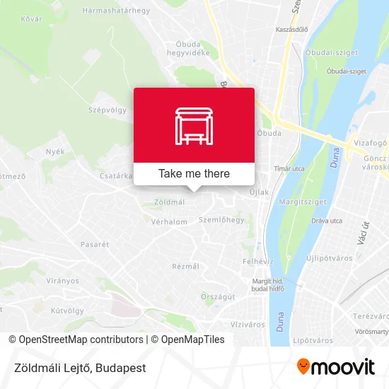 Zöldmáli Lejtő map