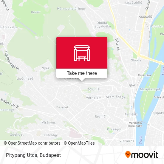 Pitypang Utca map
