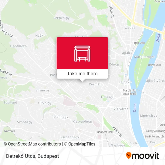 Detrekő Utca map