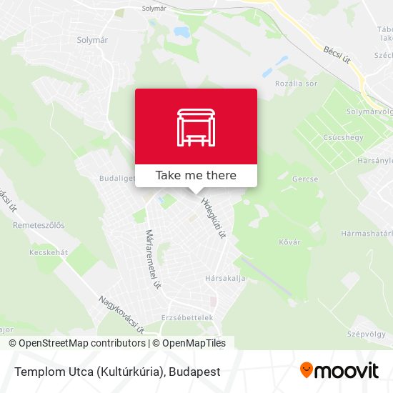 Templom Utca (Kultúrkúria) map