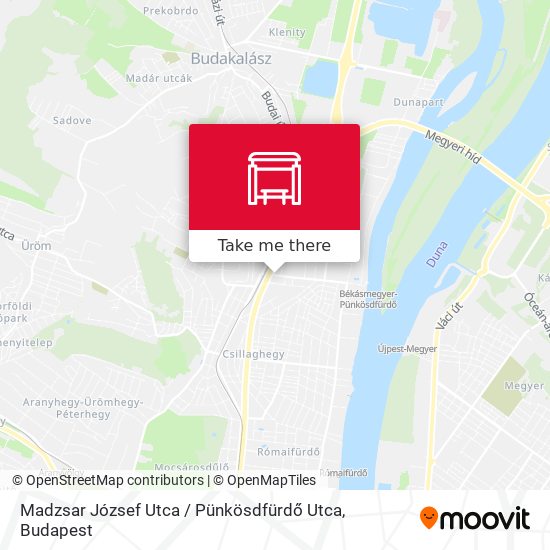 Madzsar József Utca / Pünkösdfürdő Utca map