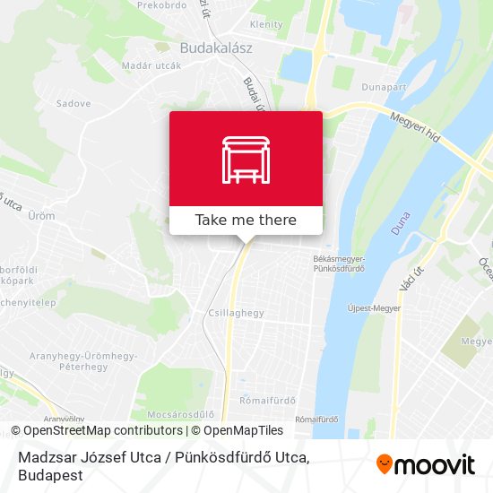 Madzsar József Utca / Pünkösdfürdő Utca map