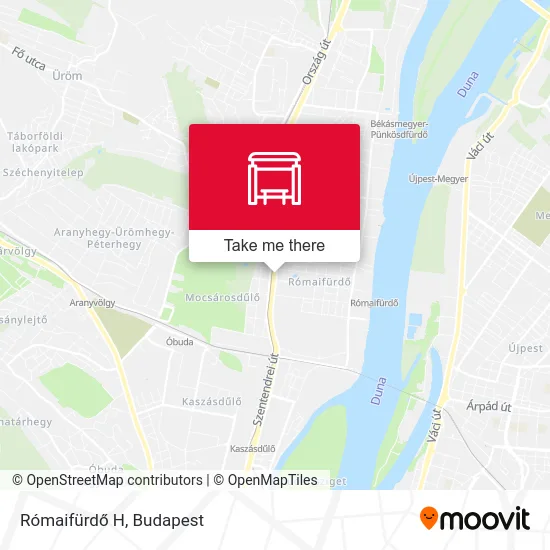 Rómaifürdő H map