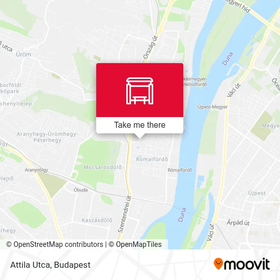 Attila Utca map
