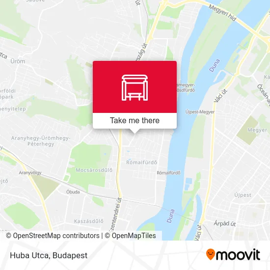 Huba Utca map