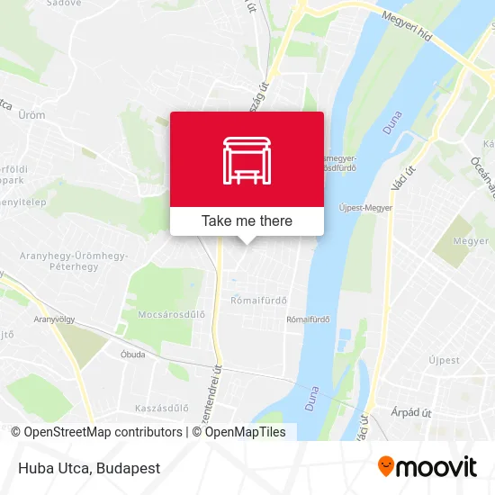 Huba Utca map