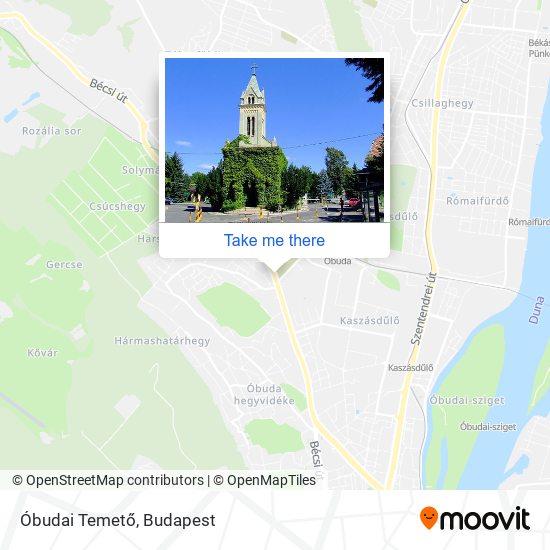 Óbudai Temető map