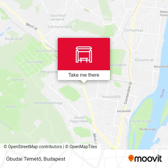 Óbudai Temető map