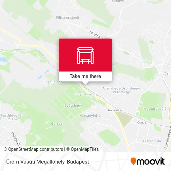 Üröm Vasúti Megállóhely map