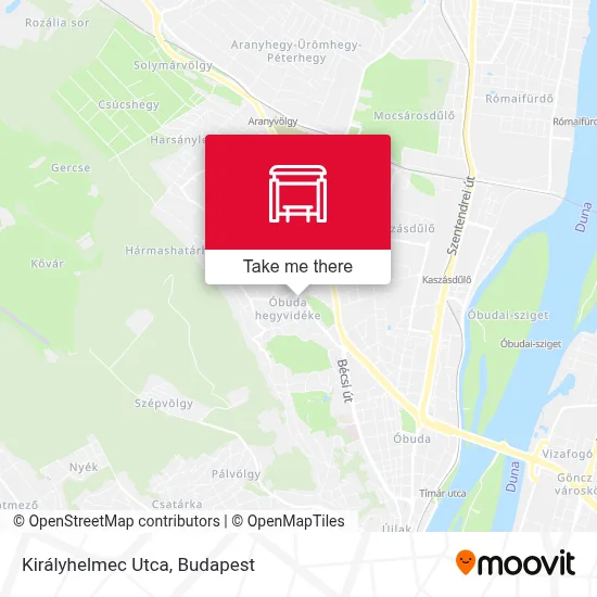 Királyhelmec Utca map