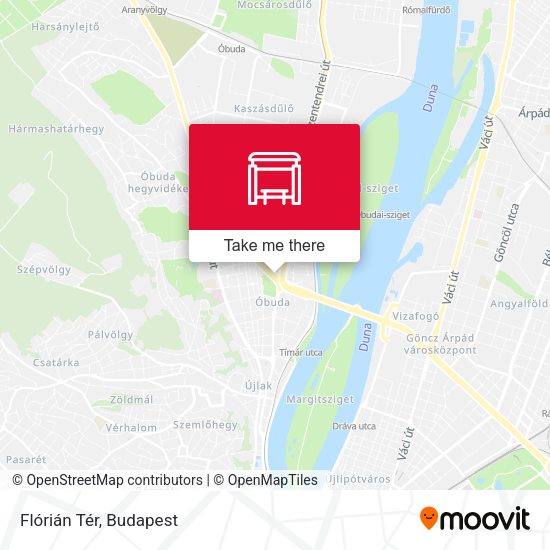 Flórián Tér map