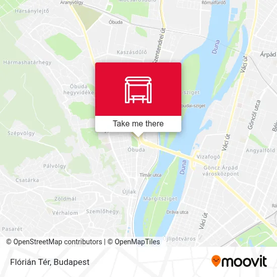 Flórián Tér map