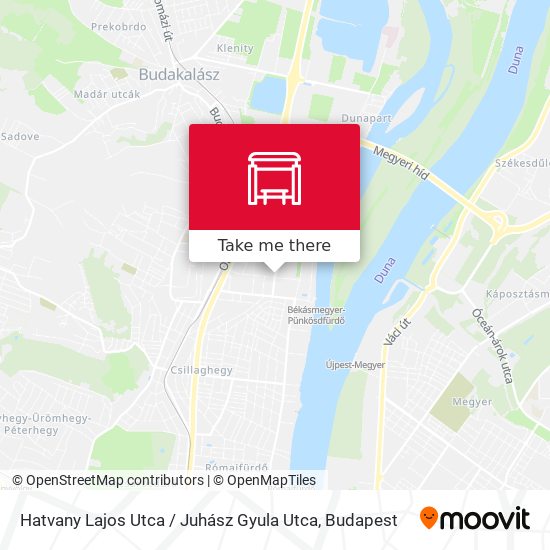 Hatvany Lajos Utca / Juhász Gyula Utca map
