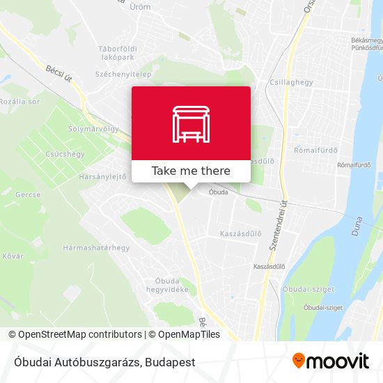 Óbudai Autóbuszgarázs map