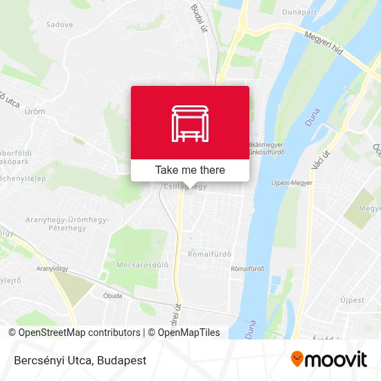 Bercsényi Utca map