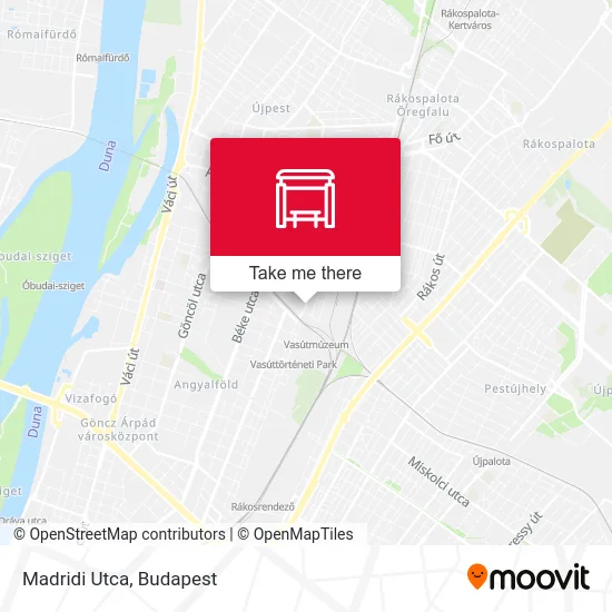 Madridi Utca map