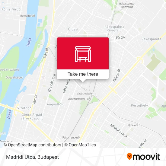 Madridi Utca map