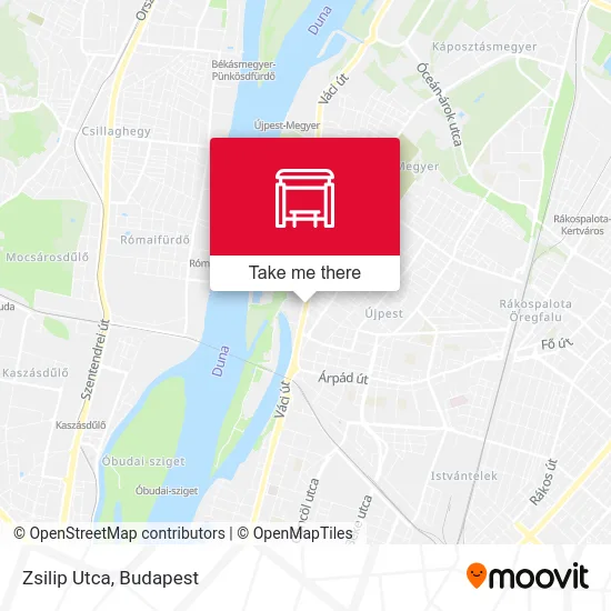 Zsilip Utca map