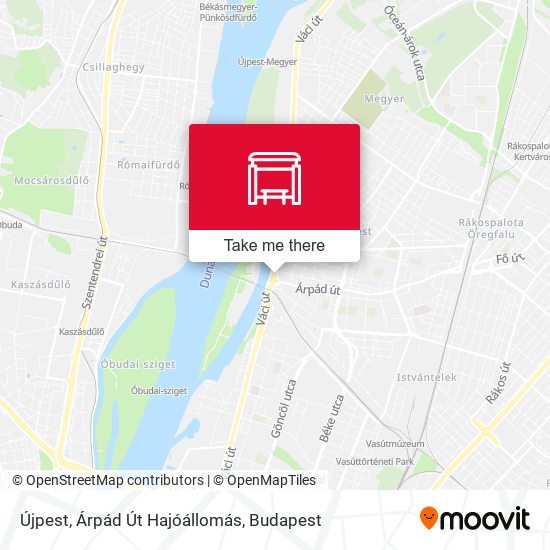 Újpest, Árpád Út Hajóállomás map