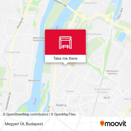 Megyeri Út map