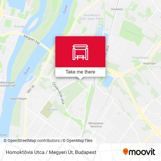 Homoktövis Utca / Megyeri Út map