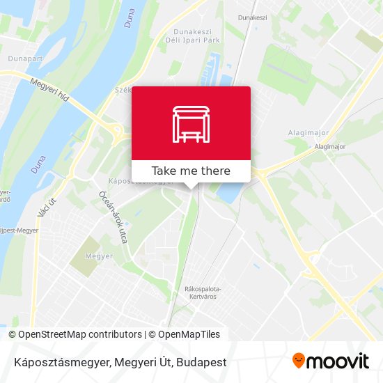 Káposztásmegyer, Megyeri Út map