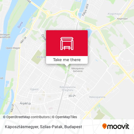 Káposztásmegyer, Szilas-Patak map