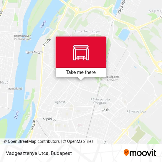 Vadgesztenye Utca map