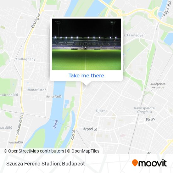 Szusza Ferenc Stadion map