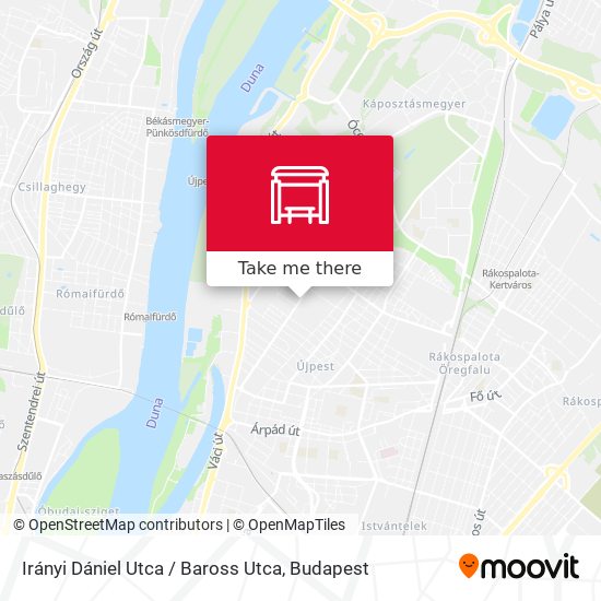 Irányi Dániel Utca / Baross Utca map