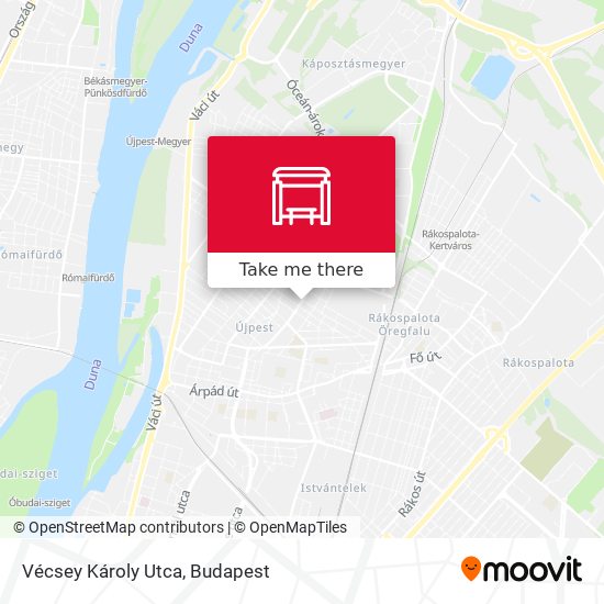 Vécsey Károly Utca map
