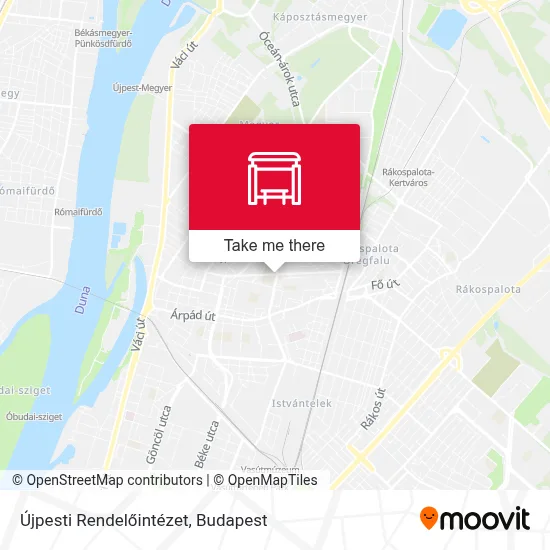 Újpesti Rendelőintézet map