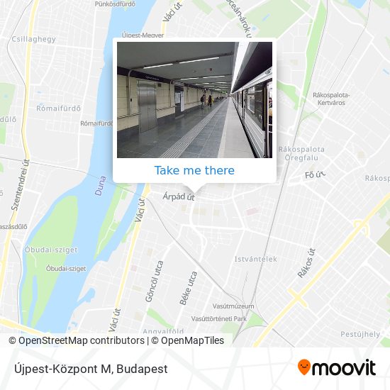 Újpest-Központ M map