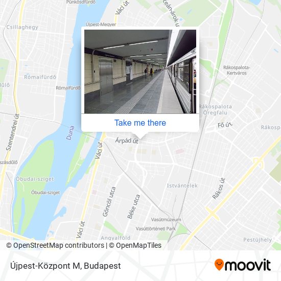 Újpest-Központ M map