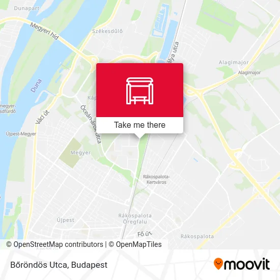 Bőröndös Utca map